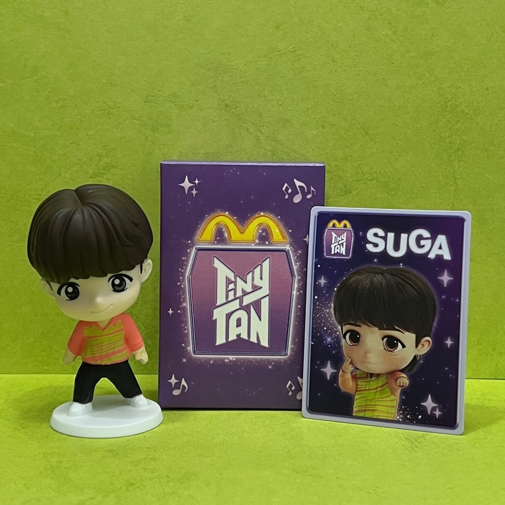 McDonald's Tiny TAN x BTS SUGA Happy Meal Toy Number 3 Throwback Edition